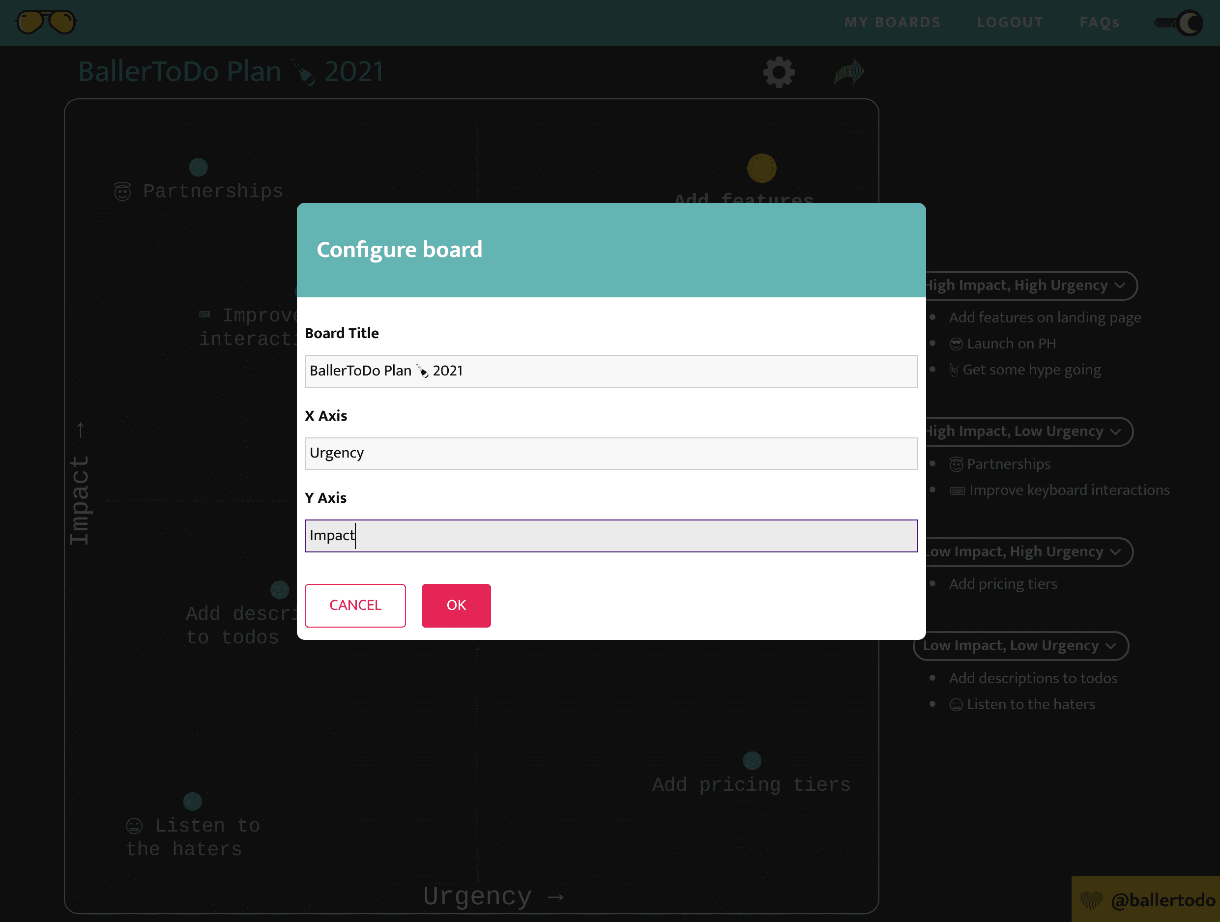 configure board